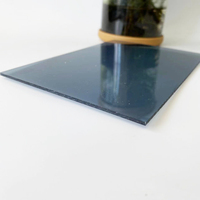 Starshine Durable 1.0mm 1.2mm 1.5mm 30m Longueur UV Enduit Fumée Gris Couleur Plastique PC Feuille pour Polycarbonate Carport Panneau