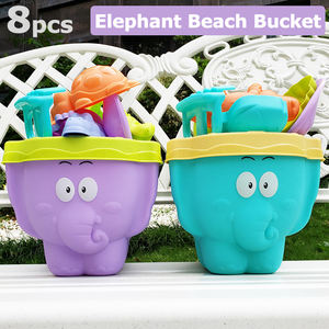 Vente en gros de seau en forme d'hippopotame jouets de sable de plage jouets colorés d'été de plage en plein air jouets d'eau pour enfants de haute qualité pour enfant - Product Image 5