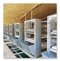 Système automatique de type H Cage pour poulets de chair Cage pour poulets de chair Équipement d'élevage de volaille