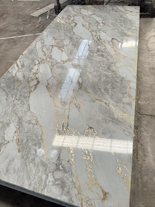 Panneau mural en <span class=keywords><strong>PVC</strong></span> imprimé en 3D 1220*2440mm* 3mm, feuille <span class=keywords><strong>de</strong></span> marbre décorative UV - Product Image 3