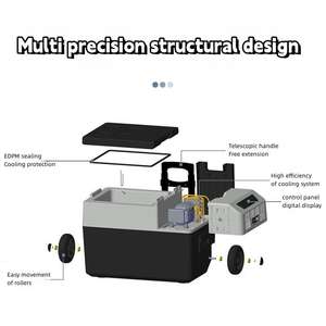 Réfrigérateur <span class=keywords><strong>solaire</strong></span> 30 litres Réfrigérateur <span class=keywords><strong>solaire</strong></span> à énergie <span class=keywords><strong>solaire</strong></span> Congélateur réfrigérateur à <span class=keywords><strong>batterie</strong></span> au lithium intégrée - Product Image 3