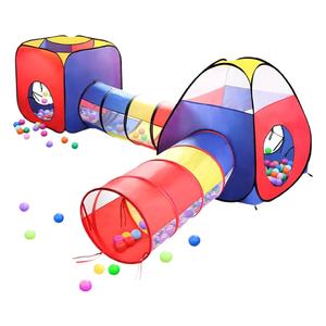 Offre Spéciale 4 en 1 Pop Up enfants Toddler Ball Pit House avec <span class=keywords><strong>2</strong></span> tentes et <span class=keywords><strong>2</strong></span> Tunnel pour enfants, garçons, filles... - Product Image 1
