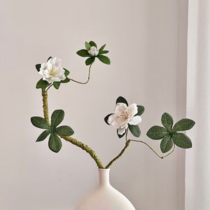 ดอกอาซาเลียประดิษฐ์สีขาว ทำจากผ้าไหม คุณภาพสูง เหมาะสำหรับตกแต่งบ้าน งานแต่งงาน และเป็นพร็อพถ่ายภาพกลางแจ้ง - Product Image 3