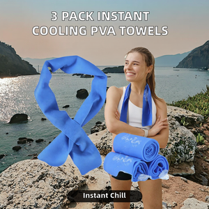 Custom PVA Sports <strong>Cooling</strong> Towel Instant Ice <strong>Neck</strong> <strong>Wrap</strong> with UPF 50+ Personalized PVA <strong>Cooling</strong> Towels for <strong>Neck</strong> and Face - Product Image 2