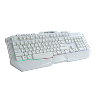 Custom 104-Key Gaming Keyboard CHERRY 19-Button Anti-Ghosting Small Sound ABS Keycaps RGB Backlit Wired Membrane Laptop Computer