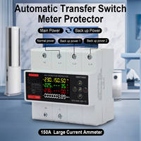 SINOTIMER SATS-936E-150A 5-in-1 ATS Multifungsi Protector 150A Saklar Transfer Otomatis 3-Fasa dengan Meter kWh & Layar