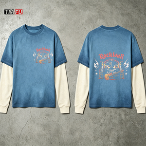 <strong>Men's</strong> Washed Crewneck Sweatshirt Vintage Faded Washed Fleece Pullover Oversized Casual Minimalist Top <strong>S</strong>-3XL Printed Custom Bulk - Product Image 1