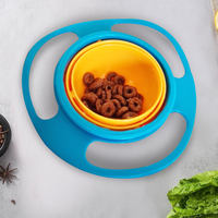 Coffrets cadeaux d'alimentation pour bébé personnalisés, bol à nourriture pour sevrage LED imperméable, anti-fuite, sans BPA, en silicone, 0-12 mois, poignée, imprimé moderne