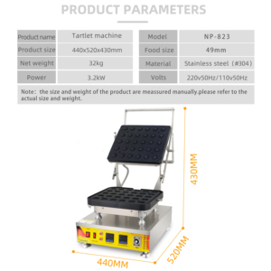 Máquina Formadora de Tartaletas Automática Digital de Acero Inoxidable 823, Máquina Comercial para Hacer Bases de Pastelería 220V, Nueva para Pastelería - Product Image 6