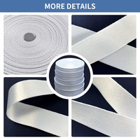 Lanière de tissu de sublimation de prix usine rouleaux de lanière de sangle vierges de polyester de sublimation blanc