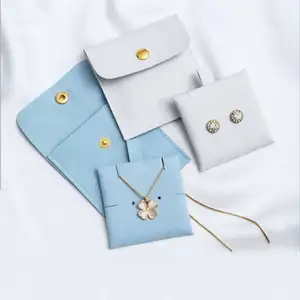 Micro fibra brincos pingente pacote sacos pequeno armazenamento de jóias saco h jóias viagem bolsa pequena personalizado jóias bolsa