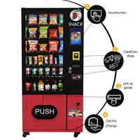 Máquina Expendedora de Bebidas y Snacks ZhongDa para Hospitales Pequeños, Sistema de Refrigeración por Compresor, Cumple con ADA, Pago NFC, SDK, Inventario