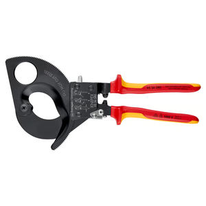 Knipex แร็ทเช็ตแร็คแอนด์พิเนียนเครื่องตัดสายเคเบิลพร้อมที่จับหุ้มฉนวน280มม. - Product Image 3