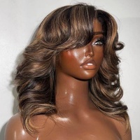 Perruques Lace Front YUNSEN P4/27 en Cheveux Humains Vierges Vietnamiens, Ondulation Profonde 13x4, 30 Pouces de Long, Densité 250%, Base en Soie, Sans Colle