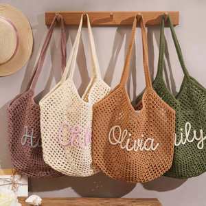 Custom Crocheted, Foldable, Multifunctional Polyester Beach <b>Bag</b> - Product Image 1