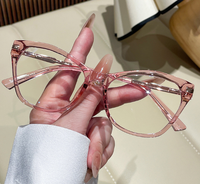 Monturas de Gafas de Moda Cat-eye TR90 Exclusivas, Listas para Enviar, Monturas Premium con Bloqueo de Luz Azul