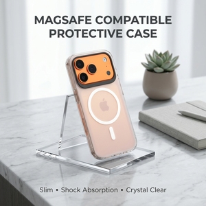 Étui de protection magnétique transparent en TPU pour 17 Pro Max/16/15, ne jaunit pas, accessoires de téléphone portable pressés à chaud - Product Image 1