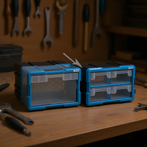 Coffre à outils modulaire Fervi avec tiroirs coulissants, système de rangement 2 en 1 - Product Image 3