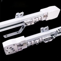 Accessoires personnalisables de rail de rideau électrique de maison intelligente Rideaux motorisés fournis par l'usine Alliage d'aluminium enduit de poudre pour