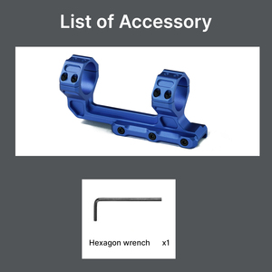 ขาตั้งกล้องเล็ง BANGBANG แบบ Cantilever ขนาด 30 มม. ความสูงตรงกลาง 1.5 นิ้ว สำหรับรางขนาด 20 มม. (สีน้ำเงิน) - Product Image 5