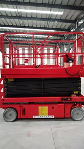 Gunting hidrolik pengangkat langit, perangkat anti-miring 6m 320kg Platform dalam ruangan luar ruangan, angkat gunting mendorong sendiri elektrik - Product Image 4