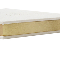 Couverture en tissu de lin blanc A5 à couverture rigide et à impression personnalisée Journal intime doublé Kit d'ensemble de Journal pour carnet de notes en tissu vierge personnalisé