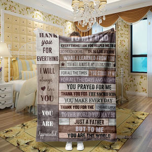 <span class=keywords><strong>Amor</strong></span> y familia tema mensaje patrón franela manta verano <span class=keywords><strong>aire</strong></span> acondicionado Manta - Product Image 1