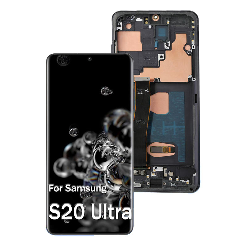 High Quality for Samsung for Galaxy S20 Ultra Display Screen Replacement  Touch Screen for S908U G9880 LCD Mobile Phone LCD