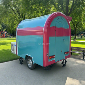 Nouvelle Voiture de Restauration Mobile pour Restaurants, Mini Remorque de Vente Ambulante pour Hot-dogs, Café et Barbecue, Chariot de Rue, Camion de Restauration avec Vitrine de Service Commerciale - Product Image 3