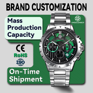 Reloj Cronógrafo Undecember, Fabricante de Relojes Deportivos de Cuarzo Resistentes al Agua 5ATM, Fábrica ODM/OEM, Reloj de Pulsera de Cuarzo para Hombre - Product Image 1