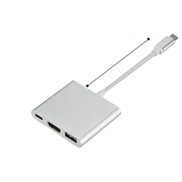 Adaptateur de charge USB Type-c 3.0 vers HDTV 4K , USB 3.0 S + PD pour IPad, MacBook Pro/Air, Dell, Galaxy, Dell,Asus et Chromebook