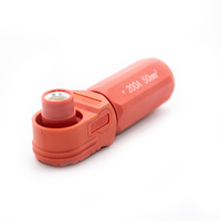 Câble de connexion d'alimentation RTS rouge 8,0 mm, connecteur à angle droit, câble non blindé 50 mm²