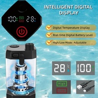 Douche extérieure rechargeable par USB, étanche IPX7, longue durée, 6000mAh, 7800mAh, 9000mAh, pour la randonnée, les voyages, la voiture, les animaux de compagnie