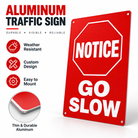 Panneau de signalisation routière en aluminium léger et durable, conception personnalisée, résistant aux intempéries, multi-scénarios, plaque d'avertissement de sécurité routière