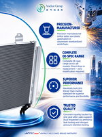 ACTECmax All AC.114 Condenseur de climatisation universel automatique OEM ODM Pièce de climatisation automobile Radiateur de condensation AC Condenseurs refroidis par air personnalisés