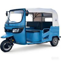 Tuk-Tuk électrique indien en gros, alimenté par batterie 72V, autonomie de plus de 90 km, tricycle électrique OEM, 5 places
