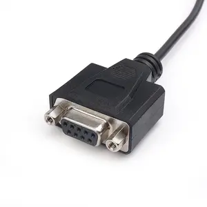 9 Pin DB9 anne DB9 RS232 seri bilgisayar kablosu özelleştirilebilir