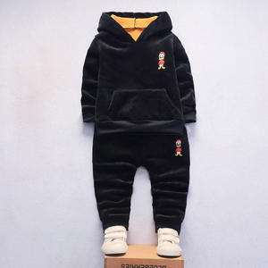 2019 di inverno del bambino con cappuccio insiemi dei vestiti delle ragazze - Product Image 3