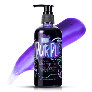 Champú <span class=keywords><strong>Morado</strong></span> 3 en 1, Tratamiento Capilar que Fortalece, Repara e Hidrata, Champú <span class=keywords><strong>Morado</strong></span> para Cabello Decolorado - Product Image 1