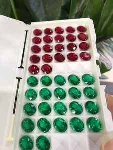 Chất lượng cao Pigeon máu <span class=keywords><strong>Ruby</strong></span> gemston hình bầu dục cắt Royal Blue Hot Hồng phòng thí nghiệm tạo ra đá quý cho đồ trang sức làm - Product Image 4