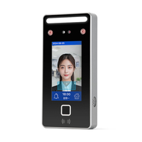 Système de contrôle d'accès par reconnaissance faciale dynamique AI Donnwe XFace43, écran tactile 4,3 pouces, machine de pointage biométrique infrarouge
