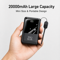 Batterie externe portable en gros du fabricant, 20000 mAh, chargeur mobile haute capacité, charge rapide PD 22,5 W, mini Power Bank