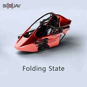 BROUAV ยานยนต์ไฟฟ้าอัลตร้าไลท์ EVTOL สีแดง แบบที่นั่งเดี่ยว สำหรับการขนส่งทางอากาศในเมือง - Product Image 6
