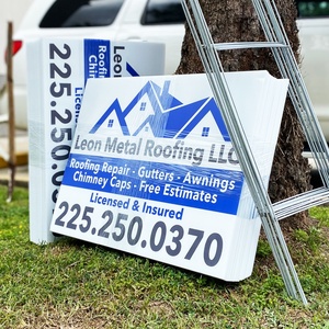Customized Corrugated <b>Plastic</b> <b>Sheet</b> Environmentally Friendly and Waterproof High-quality 4mm Thick Yard Sign with H Stake - Product Image 5