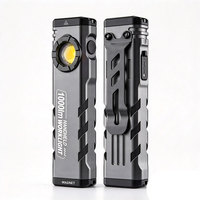 Lampe de travail portable rechargeable, lampe torche à base magnétique, étanche, torche de poche pour réparation automobile, camping d'urgence