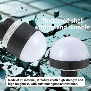 Luz de Advertencia LED CNTD CTQ70 para Equipos de Máquinas CNC, Impermeable, Tipo Tornillo, Lámpara de Alarma de Decibelios, 12/24/220V, Control Industrial IP65 - Product Image 5