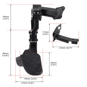 Escalón para Puerta Trasera 82215842AE para Dodge Ram 2500 3500 2019-2022, Escalón Metálico para Parachoques - Product Image 2