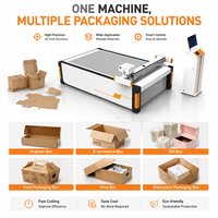 Máquina de Corte CNC Digital de Cama Plana con Cuchilla Oscilante para Cajas de Cartón Corrugado y Tablero KT
