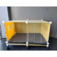 Cage à lapins extra-large, solide, de luxe, moderne, 50 lb, avec plateau amovible, en fer et plastique durables, pour chats et lapins, OEM ODM