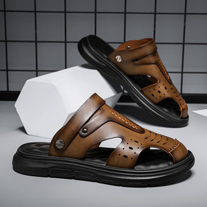 รองเท้าแตะผู้ชายแบบเรียบง่าย รองเท้าแตะผู้ชายยอดนิยม รองเท้าแตะผู้ชายน้ำหนักเบาและราคาไม่แพง รองเท้าแตะแบบสวม - Product Image 4